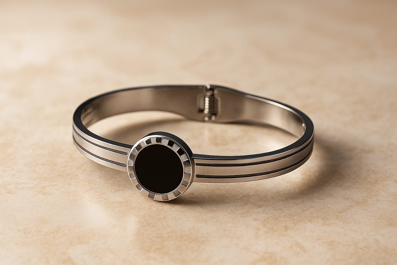 silver bangle bracelet(stainless steel)