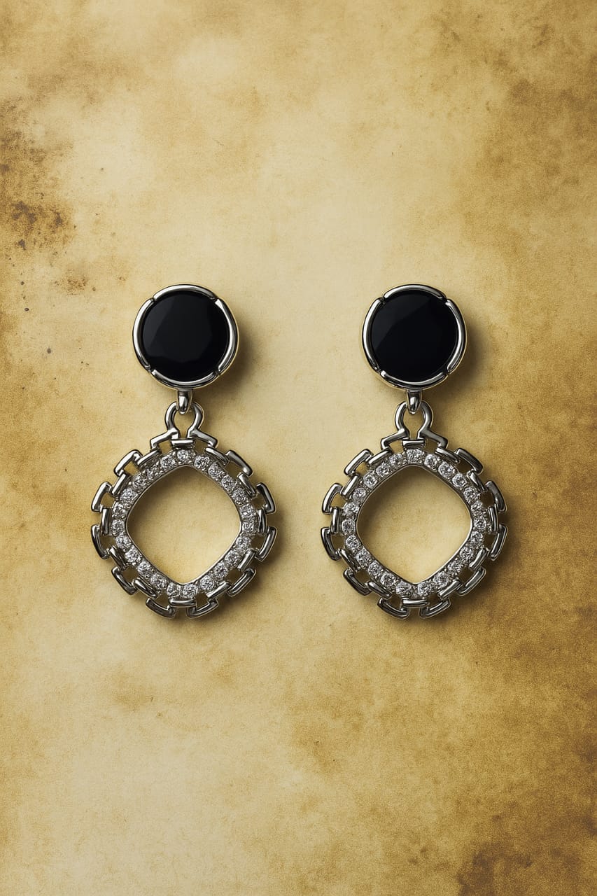 midnight whisper earrings(stainless steel)