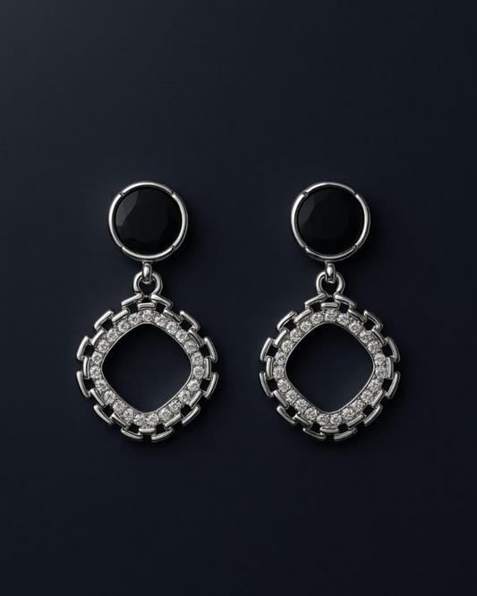 midnight whisper earrings(stainless steel)