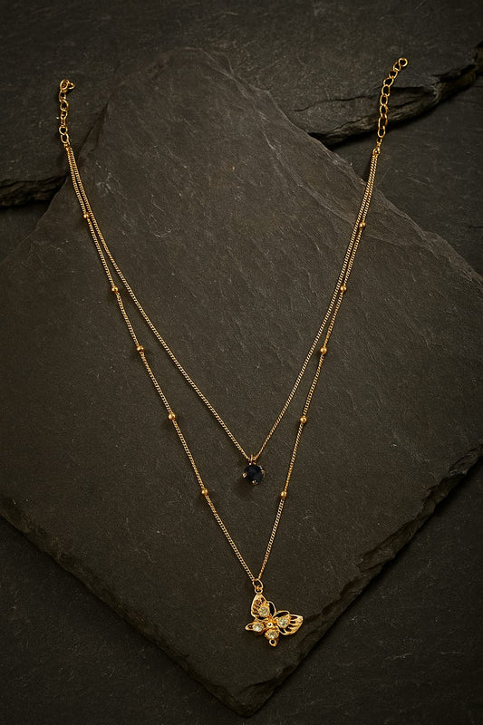 butterfly neckless (stainless steel)