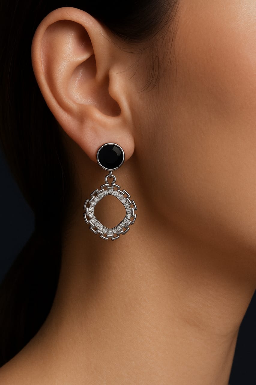 midnight whisper earrings(stainless steel)
