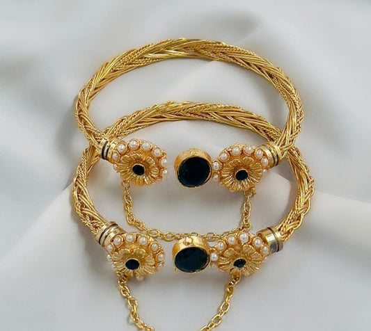 Oval Flower Bracelet Adjustable