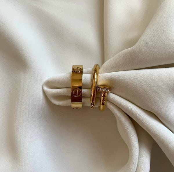Nail and Cartier ring.