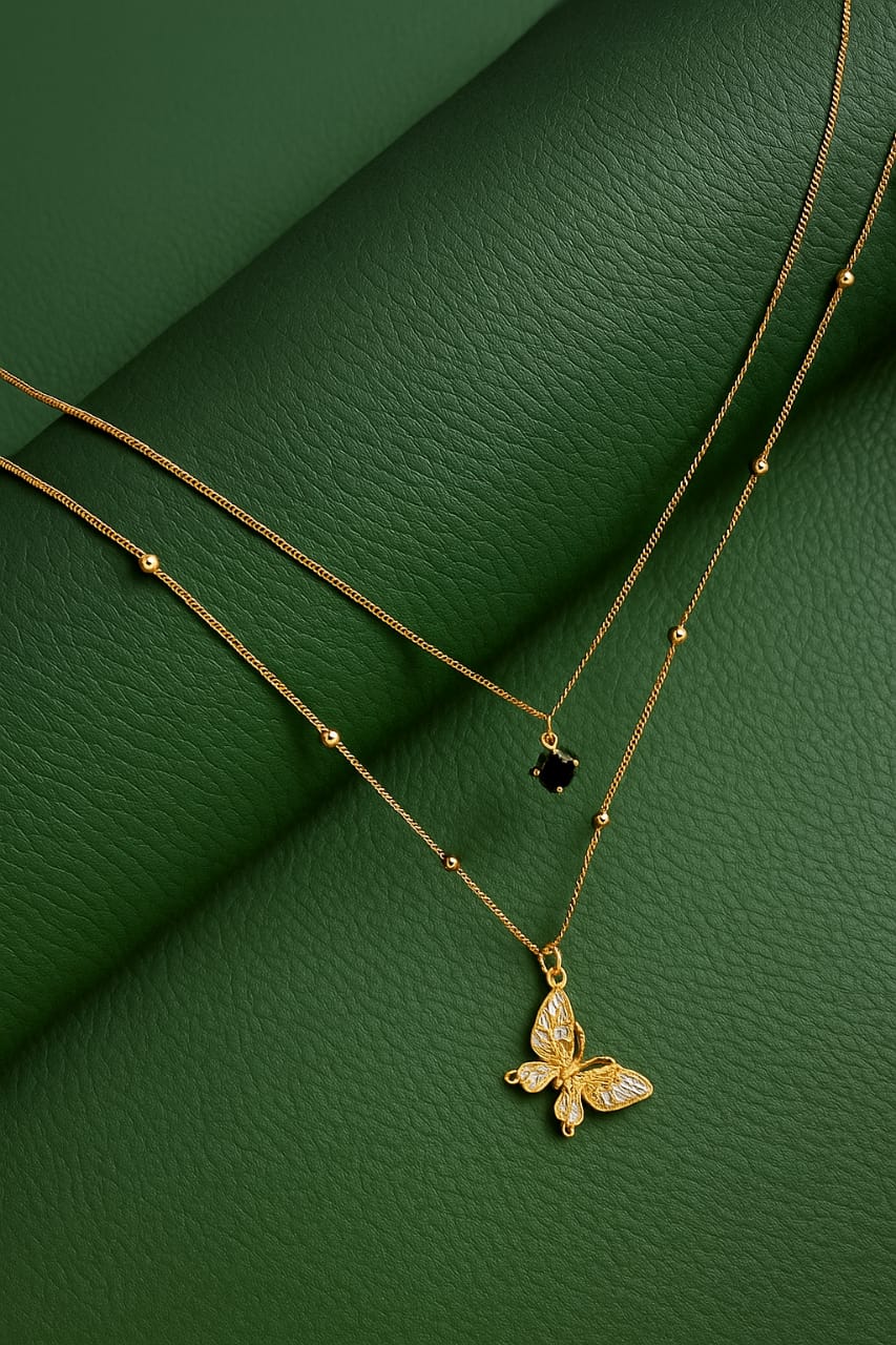 butterfly neckless (stainless steel)